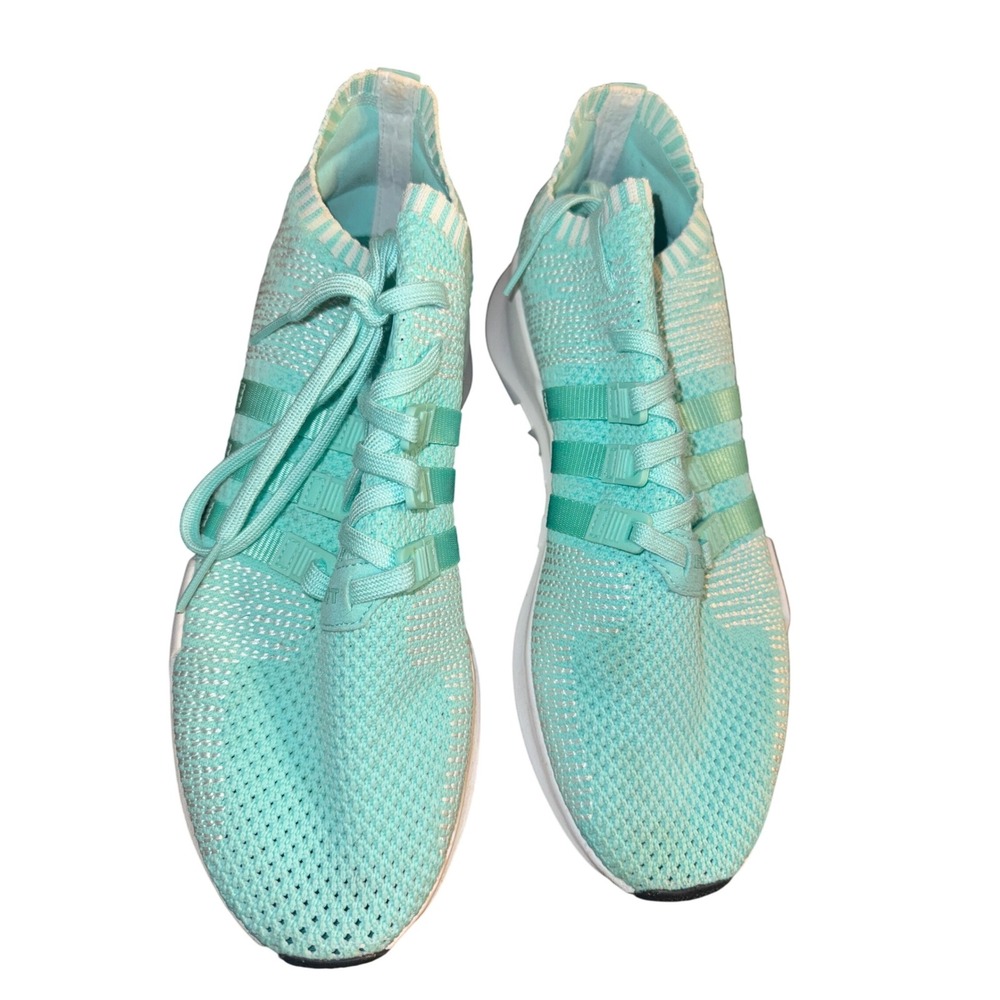 Adidas EQT ADV 91-16 Women's Turquoise Knit Running Shoes Sneakers Size 9.5‎